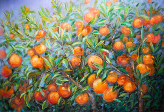 Orange Tree, Oil Painting on Canvas, 70 x 100 cm
