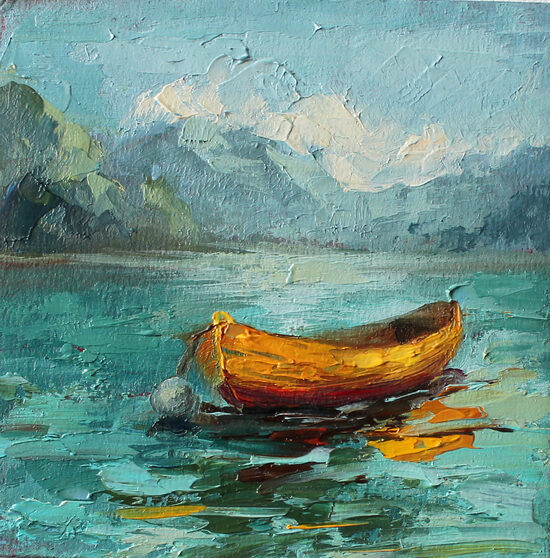 Original Abstract oil painting on cardboard Texture Art by Daiga Dimza Wall art fine Modern gift for her Miniature