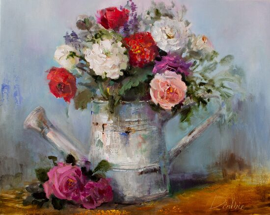 Flowering Vase, Oil Painting on Canvas, 40 x 50 cm
