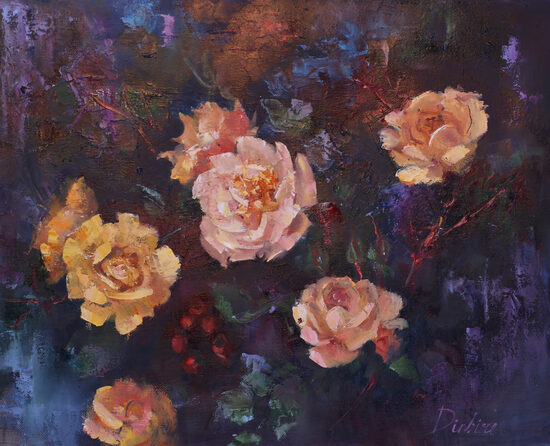 Roses, Oil Painting on Canvas, 40 x 50 cm