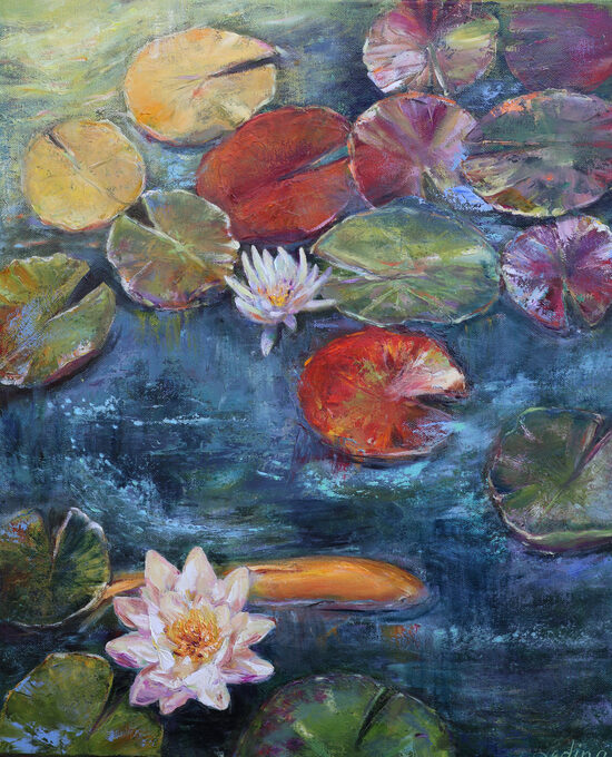 Pond, Oil Painting on Canvas, 60 x 50 cm