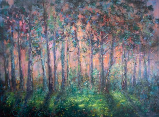 Abstract Forest, Eļļas Glezna uz Audekla, 60 x 80 cm