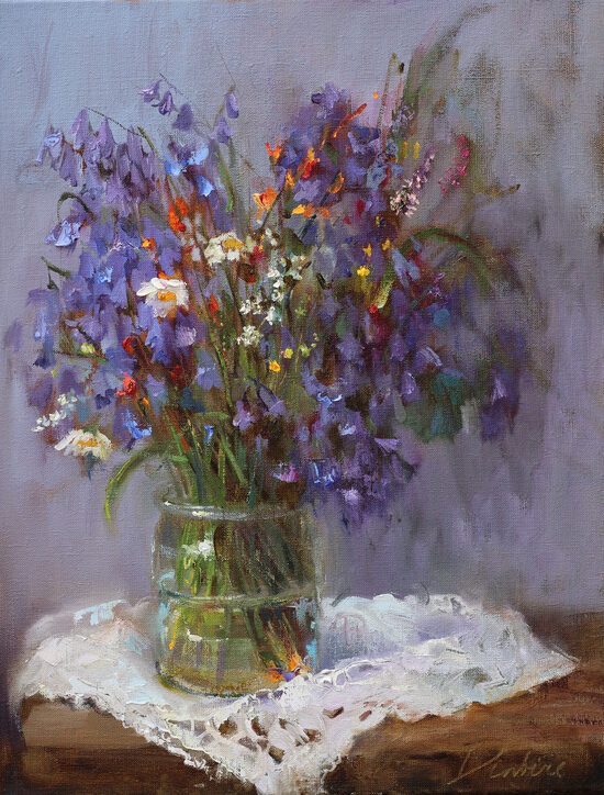 Wild Roses, Oil Painting on Canvas, 50 x 40 cm