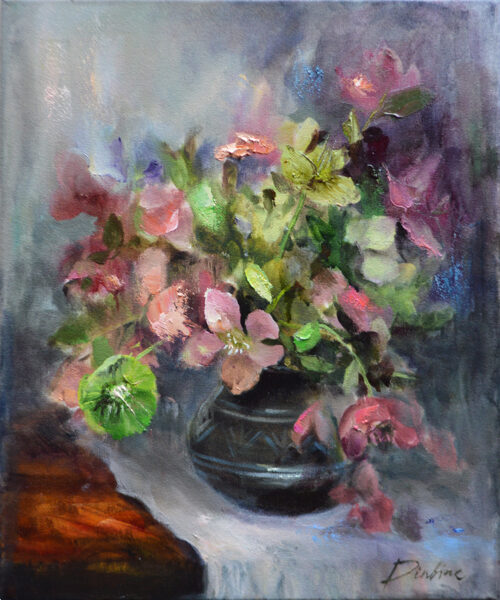 (SOLD) Still Life, Oil Painting on Canvas, Size: 46 X 38 cm, ships in a box