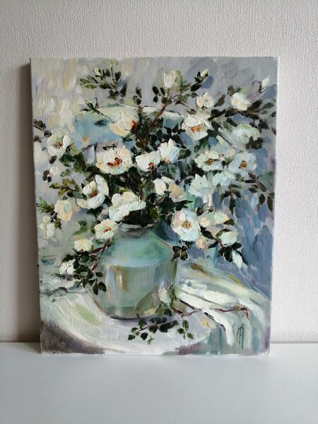 (SOLD) Roses, Oil Painting on Canvas, 50 X 40cm