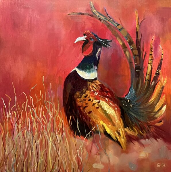 Pheasant, Oil Painting on Canvas, 50 x 50 cm