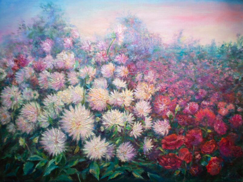 Autumn Field, Oil Painting on Canvas, 60 X 80cm
