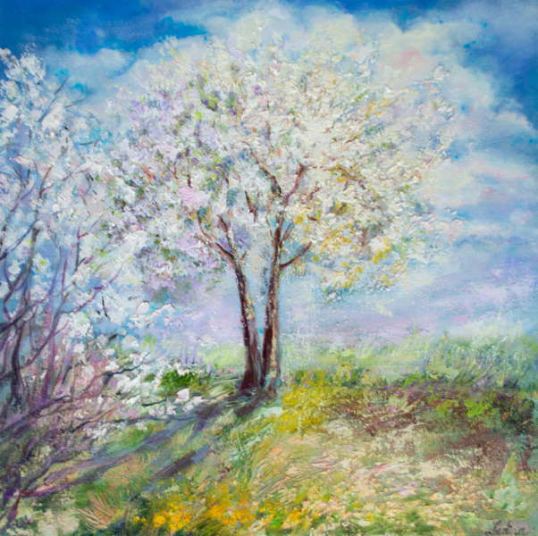 Spring, Oil Painting on Canvas, 50 X 50cm