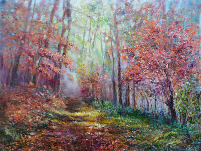 Autumn Tree, Oil Painting on Canvas, 60 X 80cm