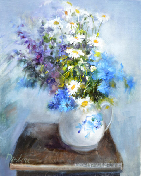 (SOLD) Wild Flowers, Oil Painting on Canvas, 50 X 40cm