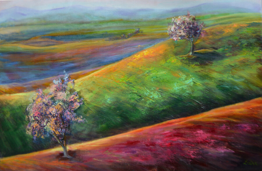 Field, Oil Painting on Canvas, 80 x 60 cm