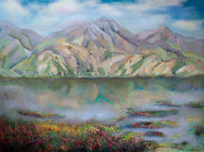 Kalni, Eļļas Glezna uz Audekla, 60 x 80 cm