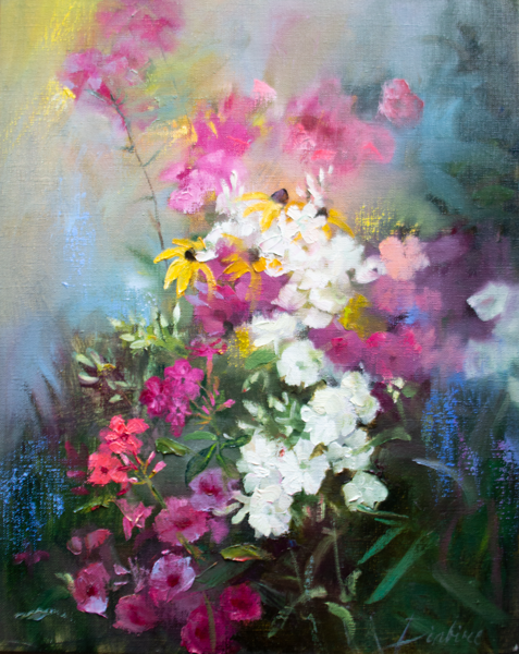 Bouquet of Flowers, Oil Painting on Canvas, 50 x 40 cm