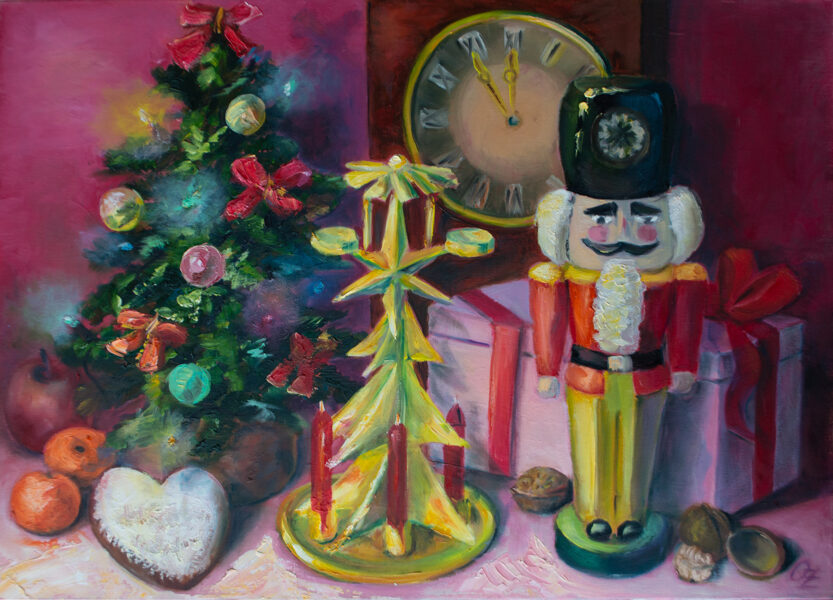 Nutcracker, Oil Painting on Canvas, 70 X 50cm