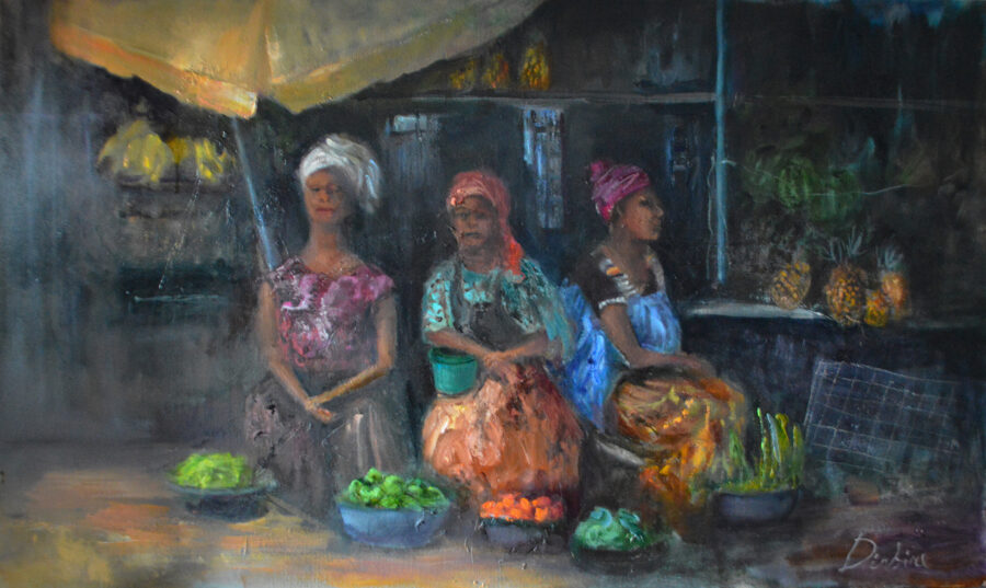 Ready For the Market, Oil Painting on Canvas, 60 x 100