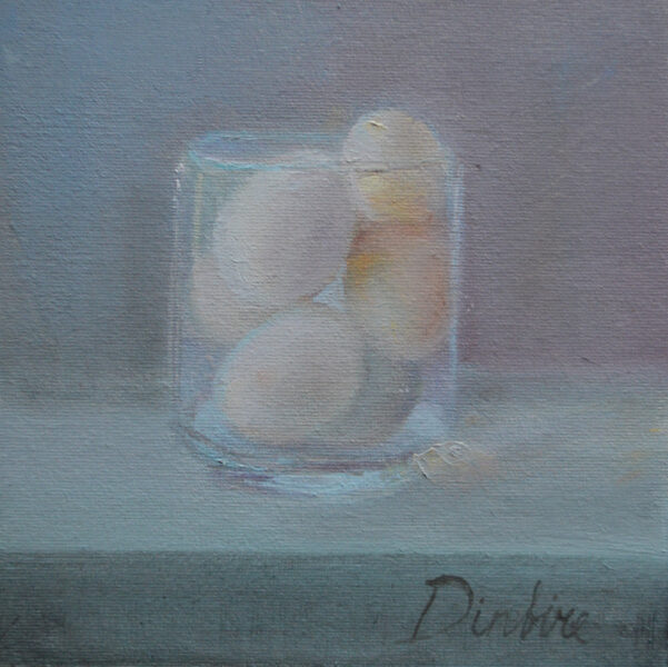 Eggs in a Jar, Oil Painting on Canvas, 20 x 20