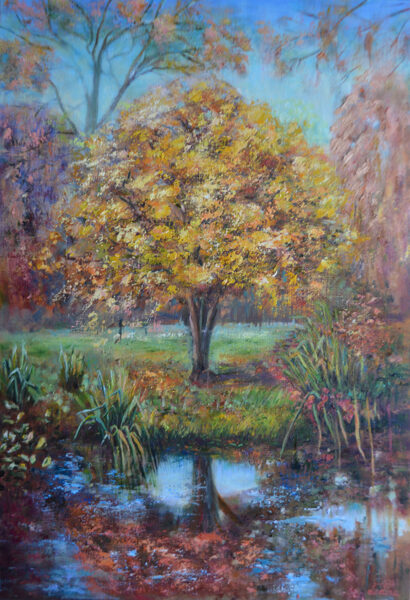 Autumn Tree, Oil Painting on Canvas, 100 x 70 cm