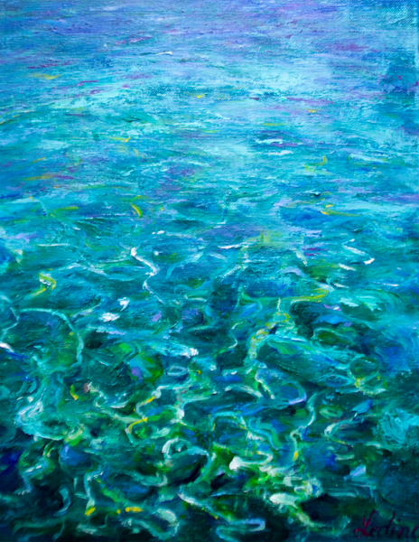 (SOLD) Water Reflections, Oil Painting on Canvas, 40 x 30 cm