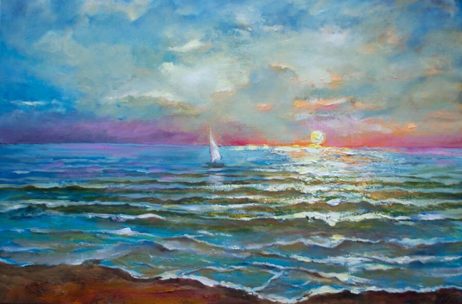 Baltic Sea, Oil Painting on Canvas, 60 x 90 cm