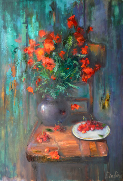 Still Life, Oil Painting on Canvas, 100 X 70cm