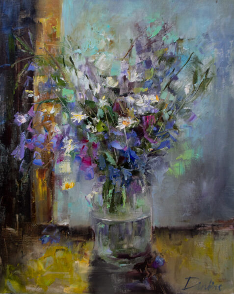(SOLD) Summer Flowers, Oil Painting on Canvas, 50 x 40 cm