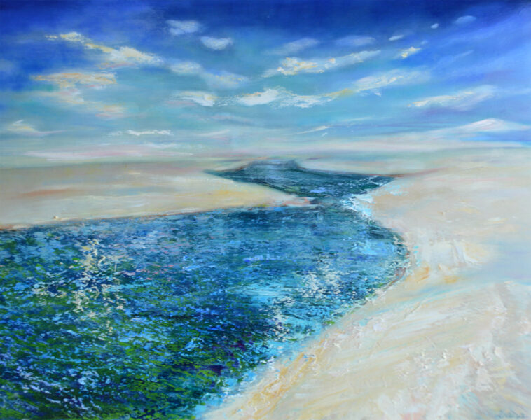 (SOLD) Desert From the Sea, Oil Painting on Canvas, 70 x 90cm